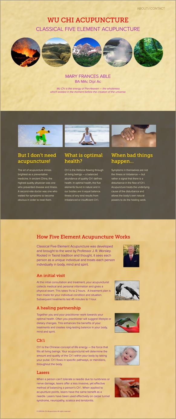Wu Chi Acupuncture home page