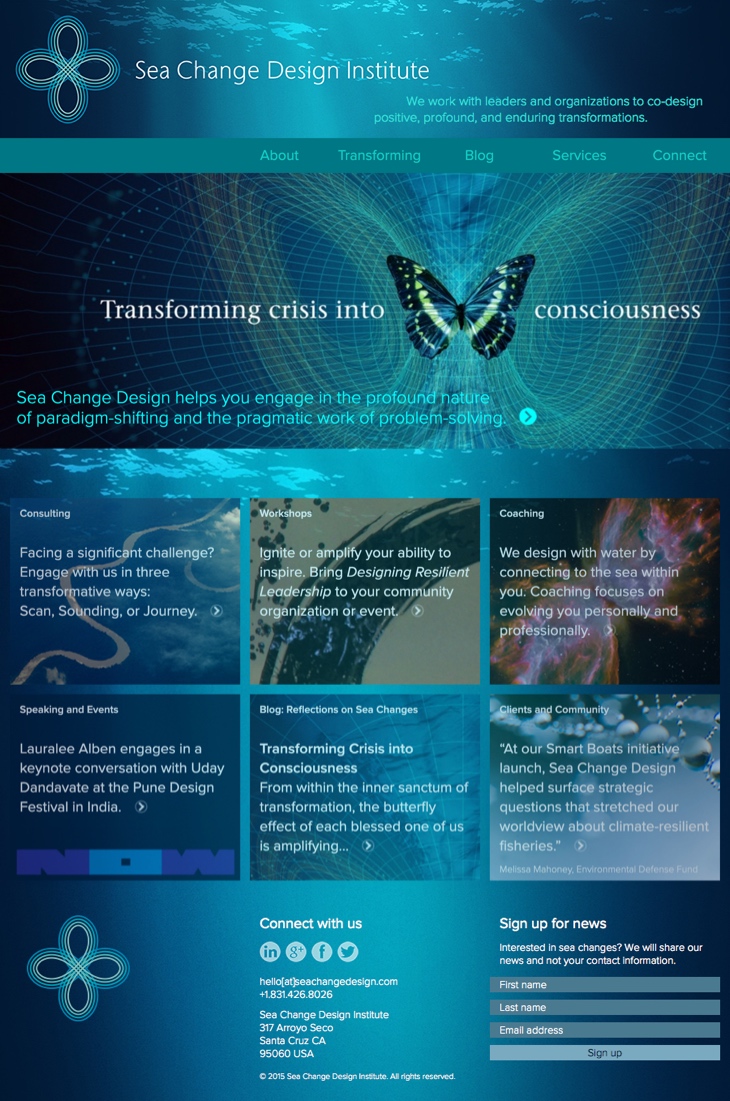 Sea Change Design Institute home page