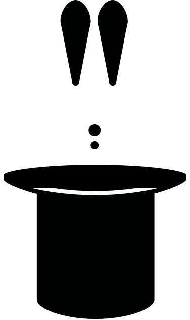 Prestodigital logo of rabbit coming out of a hat